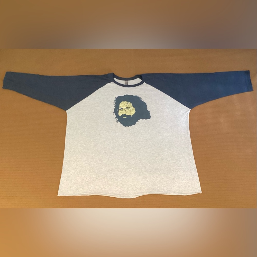 Jerry Garcia Retro Style Raglan Shirt Grateful Dead